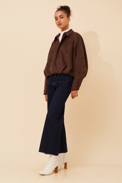 LEXLEY FAUX SUEDE JACKET