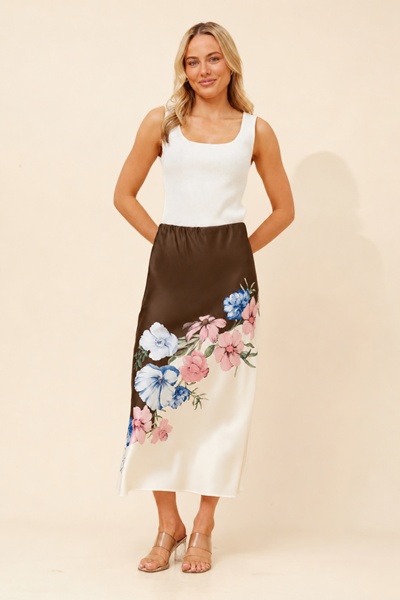 LIANY FLORAL MAXI SKIRT