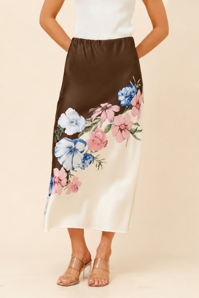 LIANY FLORAL MAXI SKIRT