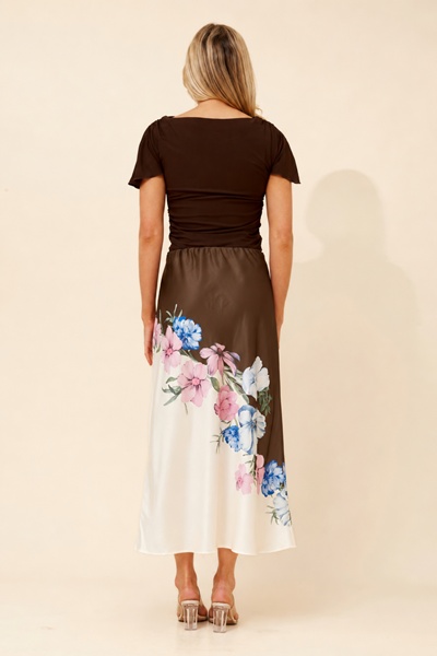 LIANY FLORAL MAXI SKIRT