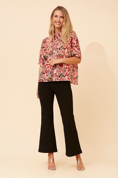 LILIAS ABSTRACT PRINT BLOUSE