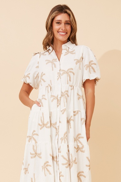 LILLA PALM TREE MAXI DRESS