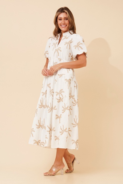 LILLA PALM TREE MAXI DRESS