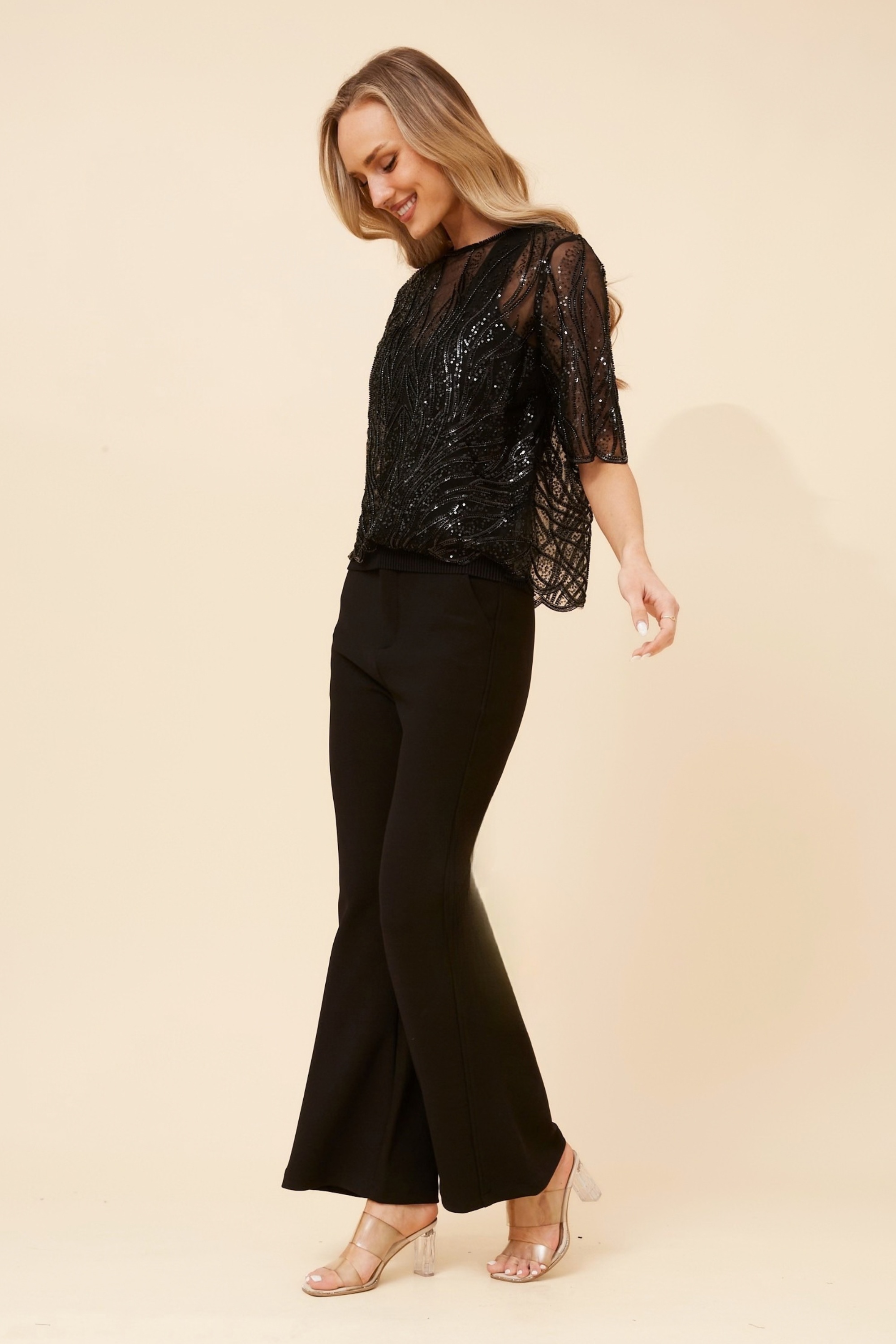 LINDEN SEQUIN TOP