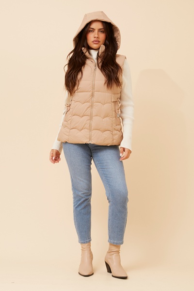 LINDY SOLID PUFFER VEST