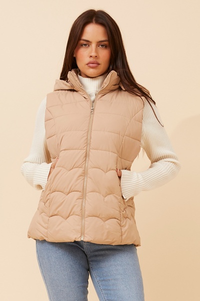 LINDY SOLID PUFFER VEST