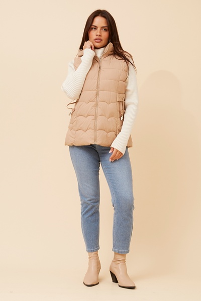 LINDY SOLID PUFFER VEST