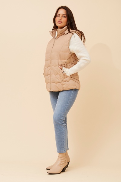 LINDY SOLID PUFFER VEST