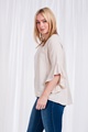 Linen Flute Sleeve Blouse
