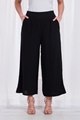 Linen wide leg crop pants