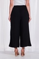 Linen wide leg crop pants
