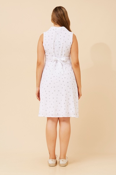 LINSKY POLKA DOT SHIRT DRESS