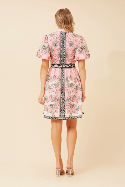 LISBETH BORDER PRINT DRESS