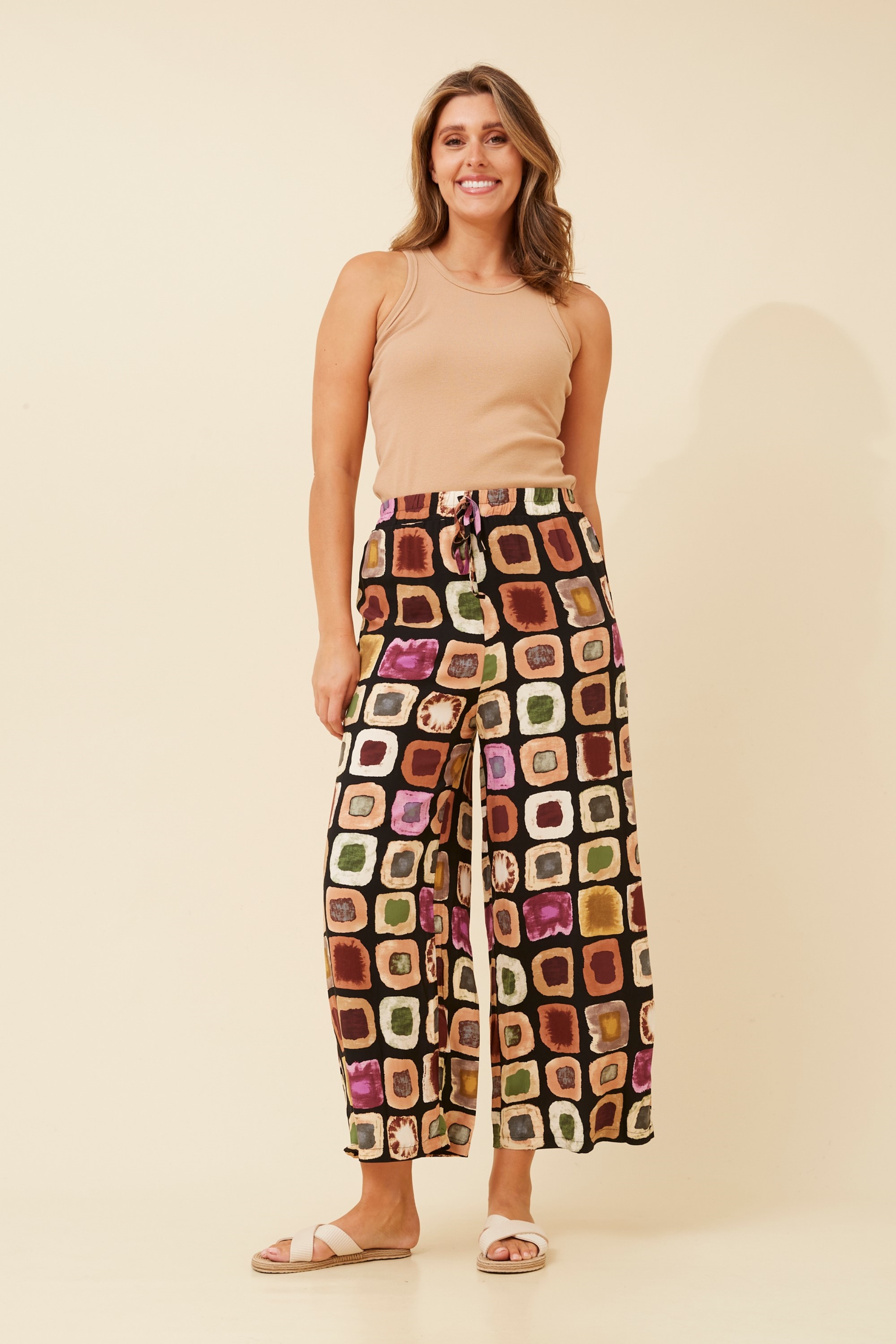 LIV ABSTRACT PRINT PANTS