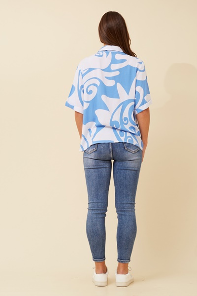 LIVVY ABSTRACT PRINT SHIRT