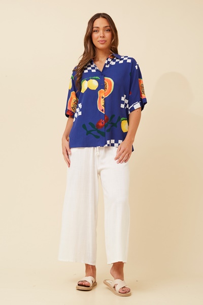 LIVVY FRUIT PRINT SHIRT