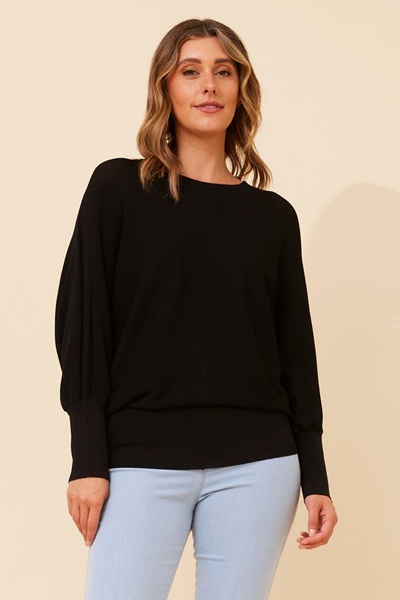 LIZA SOLID KNIT PULLOVER