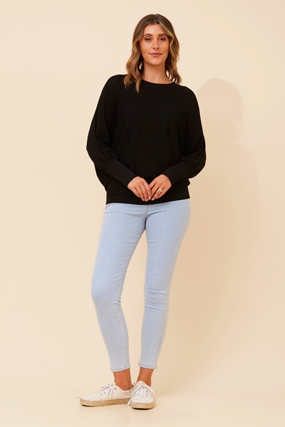 LIZA SOLID KNIT PULLOVER