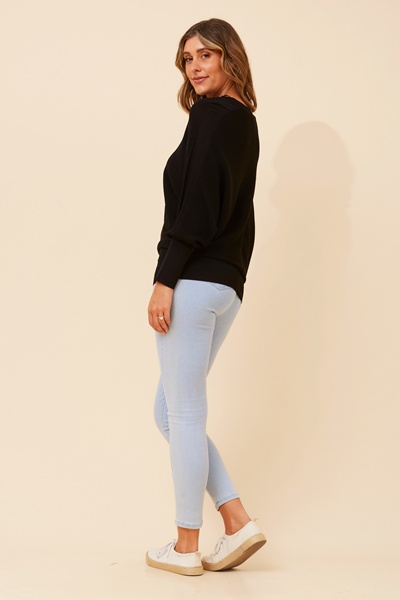 LIZA SOLID KNIT PULLOVER
