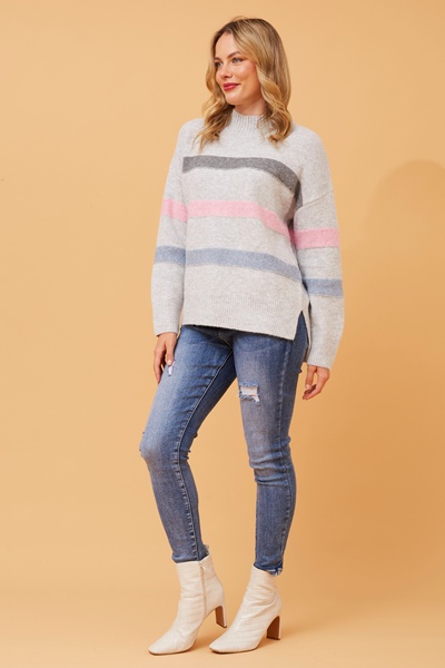 LOANNE STRIPED KNIT JUMPER