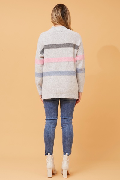 LOANNE STRIPED KNIT JUMPER