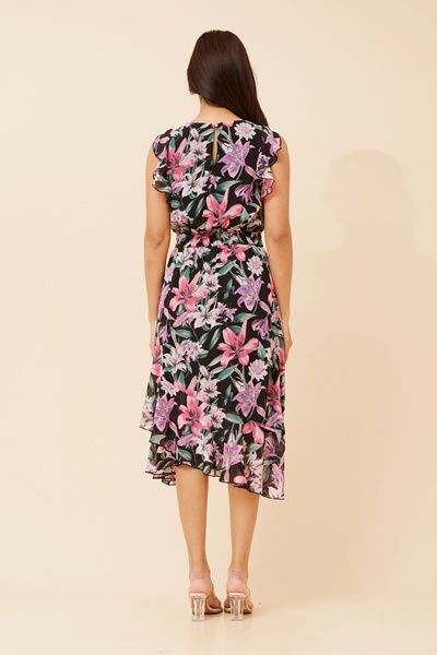LOLA FLORAL MIDI DRESS