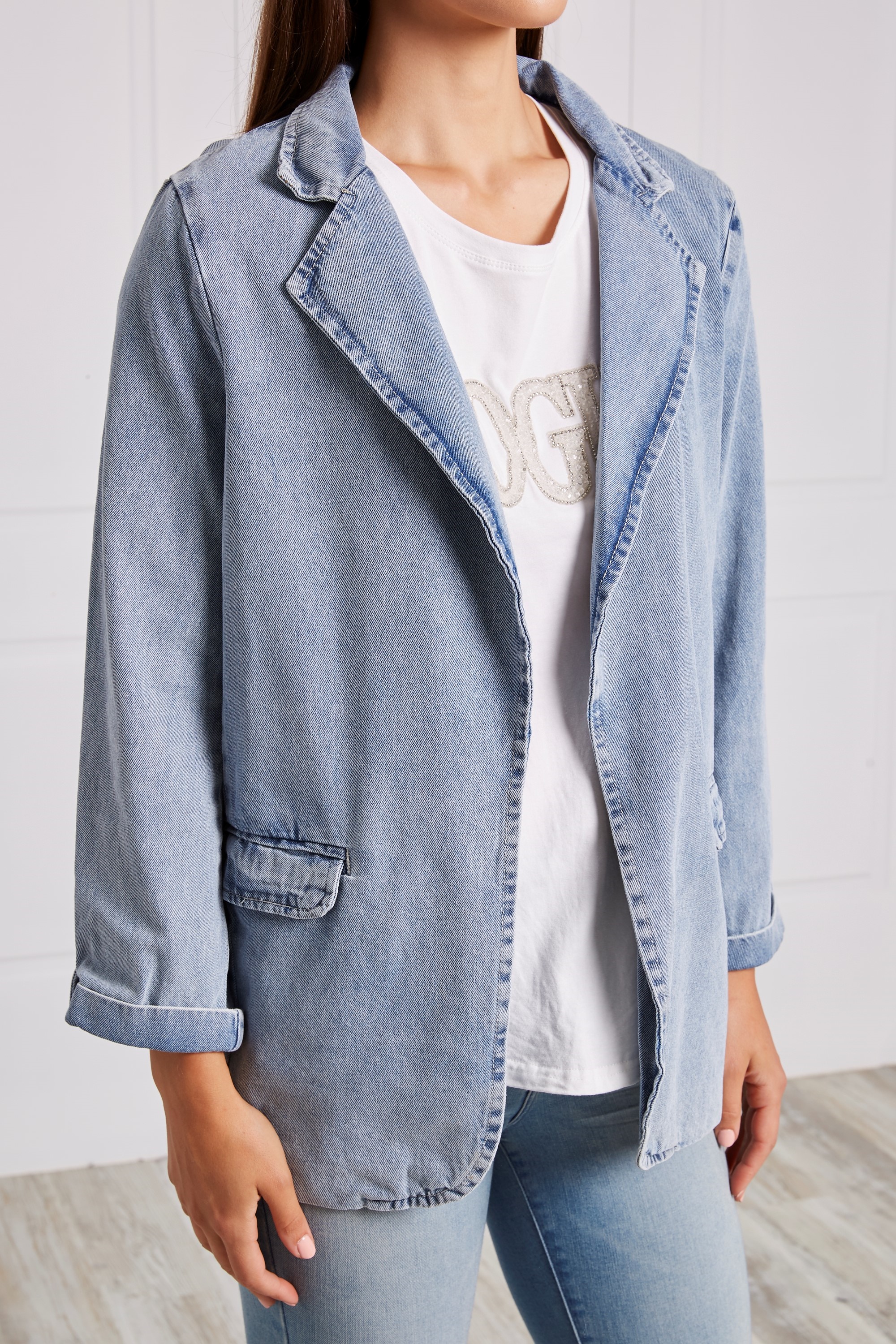 LONG SLEEVE DENIM JACKET | FEMME Connection
