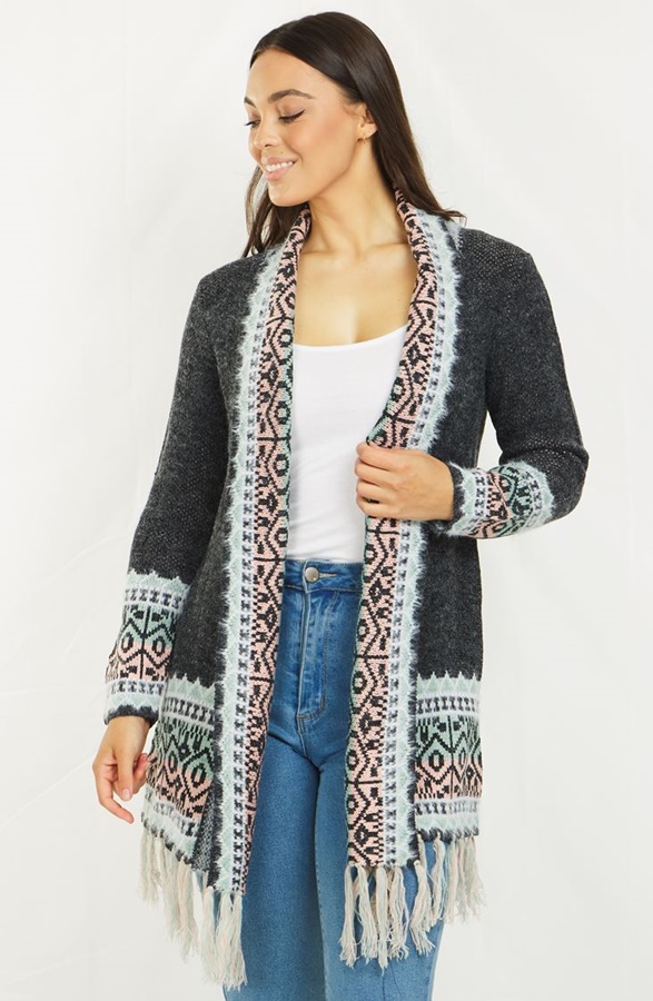 LONG TASSEL CARDIGAN LONG TASSEL CARDIGAN