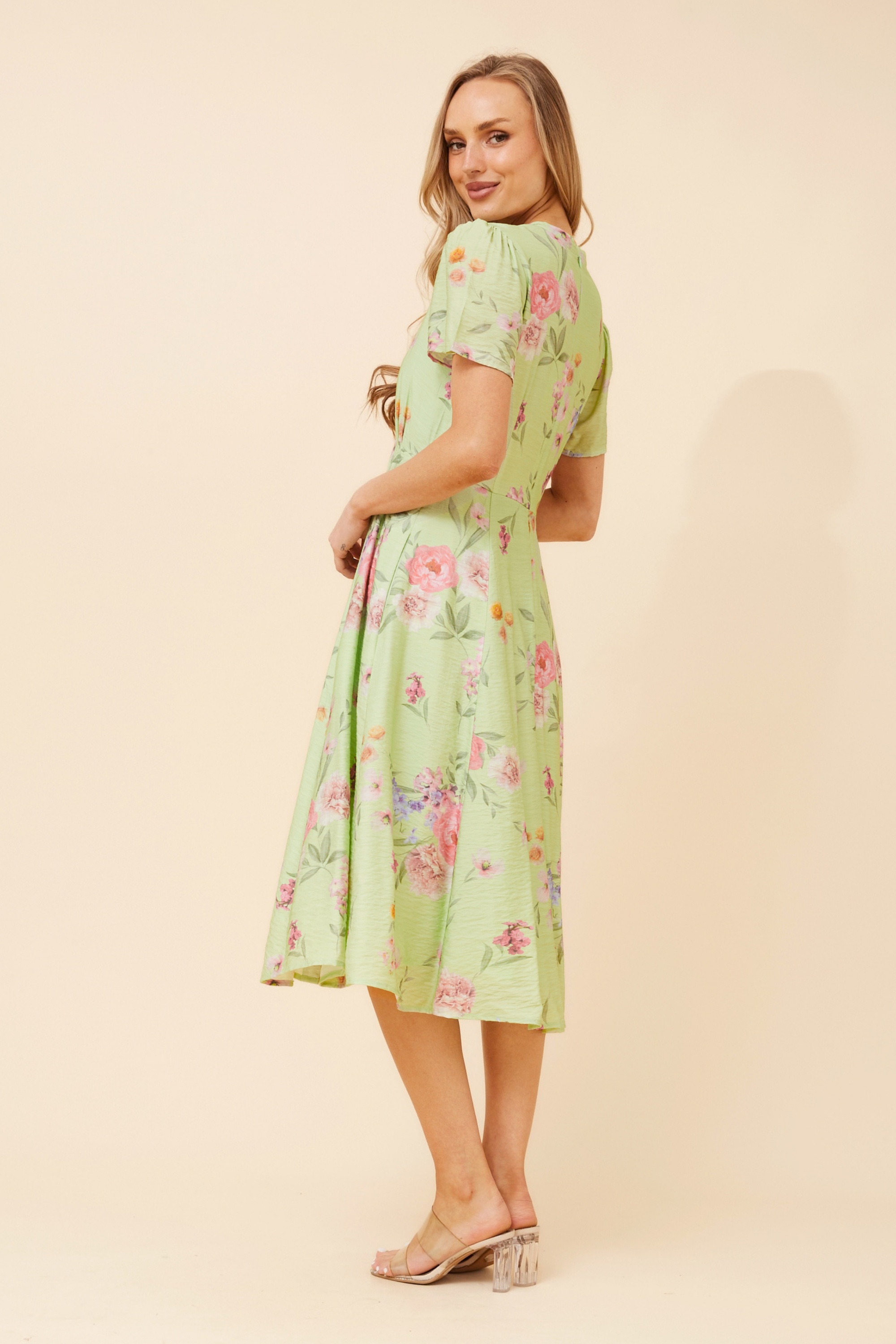 LONNIE FLORAL MIDI DRESS
