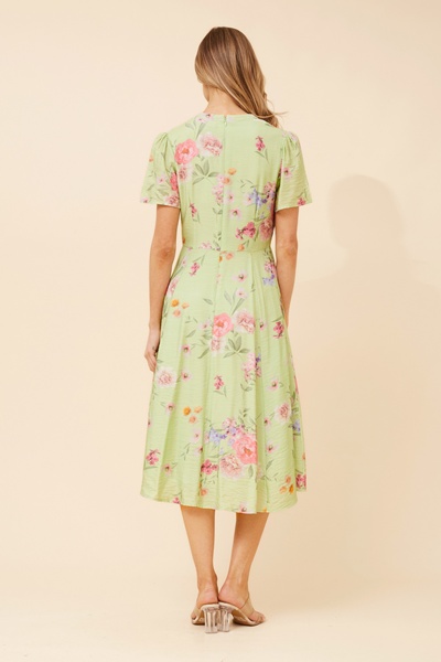 LONNIE FLORAL MIDI DRESS