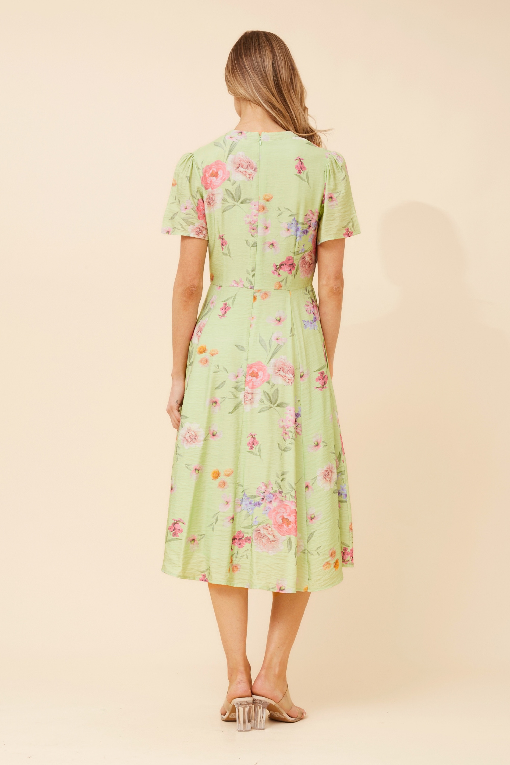 LONNIE FLORAL MIDI DRESS