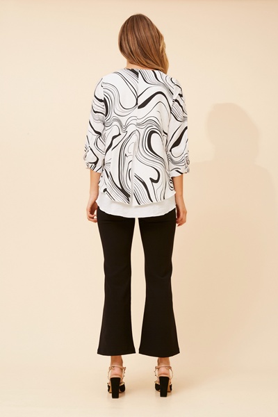 LORETO ABSTRACT PRINT TOP