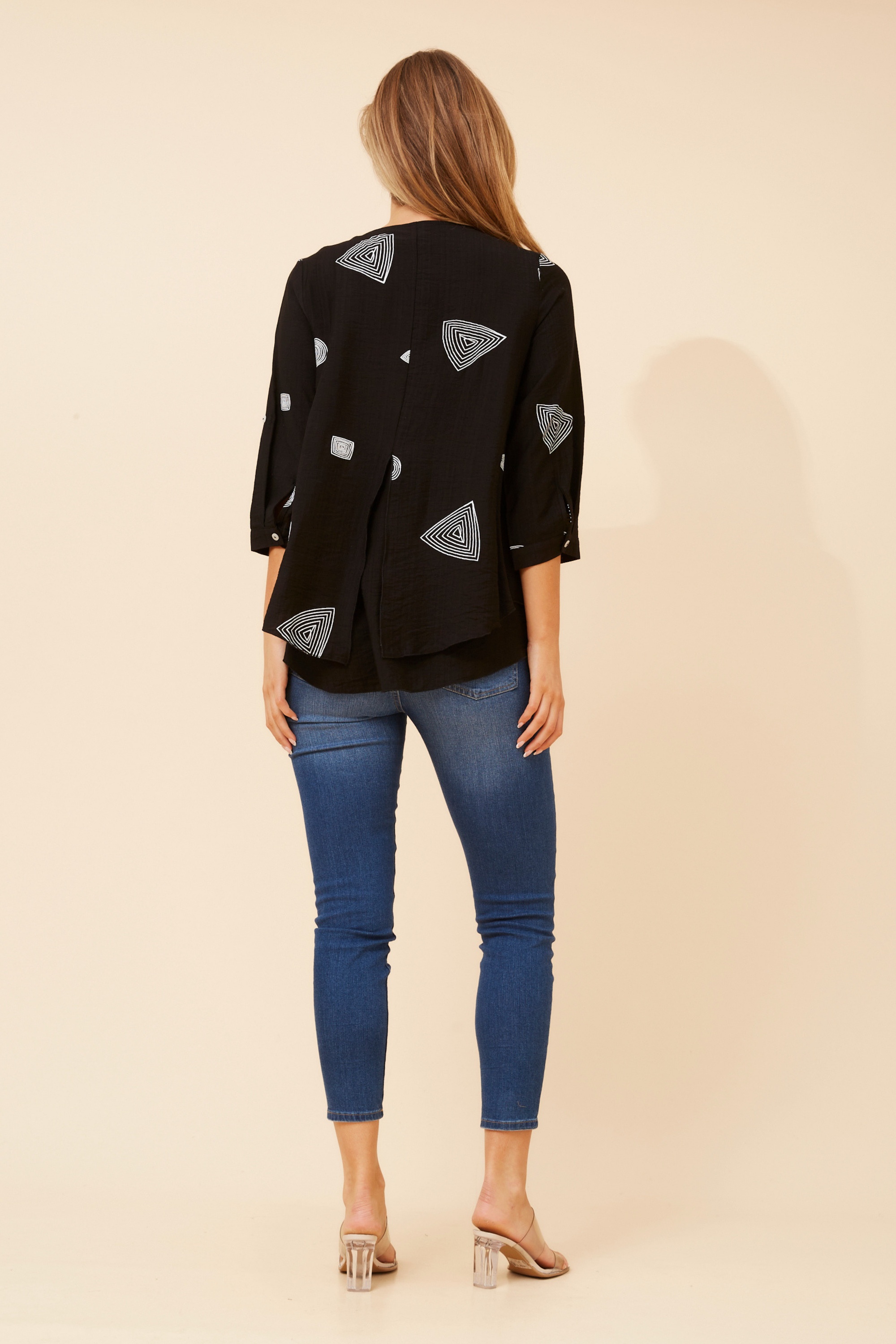 LORETO ABSTRACT PRINT TOP