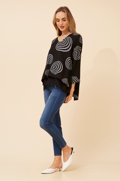 LORETO ABSTRACT PRINT TOP