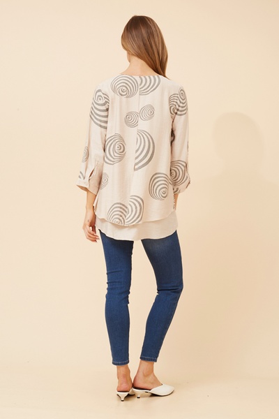 LORETO ABSTRACT PRINT TOP