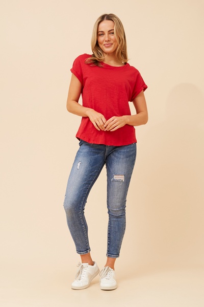 LORETTA SOLID T-SHIRT