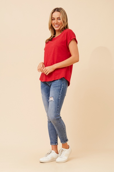 LORETTA SOLID T-SHIRT