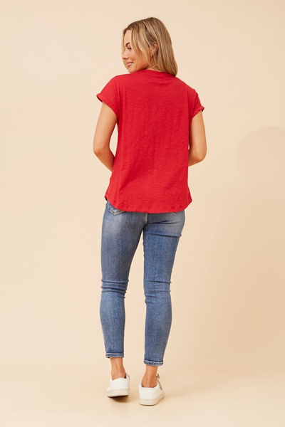 LORETTA SOLID T-SHIRT