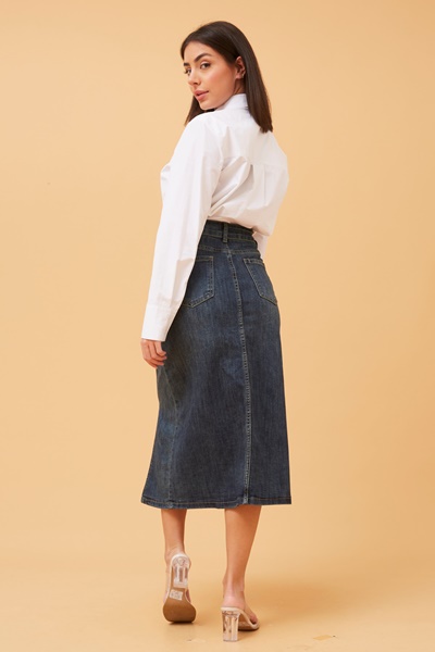 LORIMA DENIM SKIRT