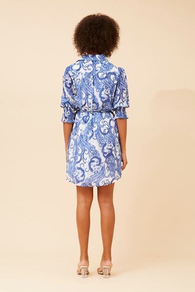 LOTUS ABSTRACT PRINT DRESS