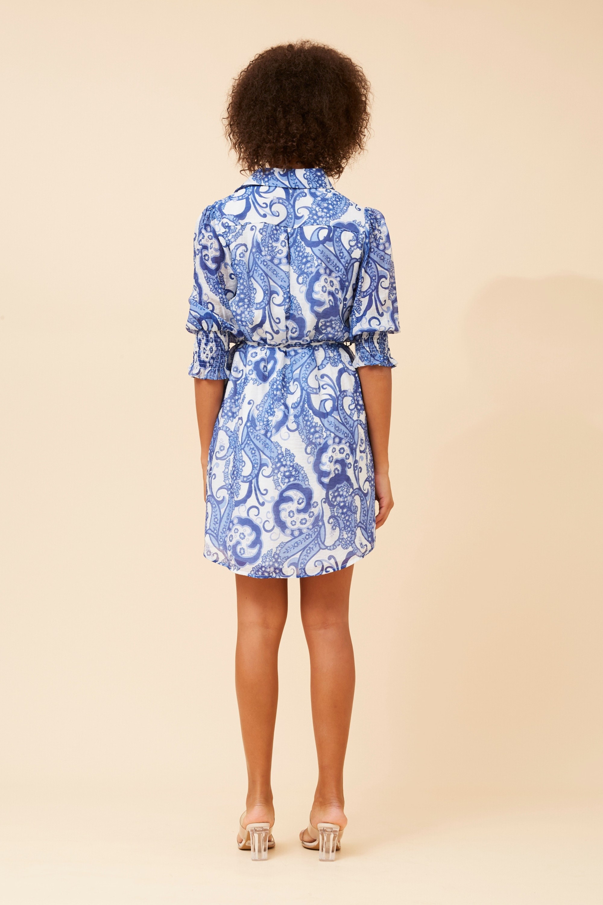 LOTUS ABSTRACT PRINT DRESS