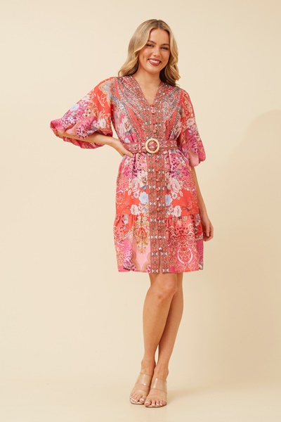 LOUIS ARABESQUE SHORT DRESS