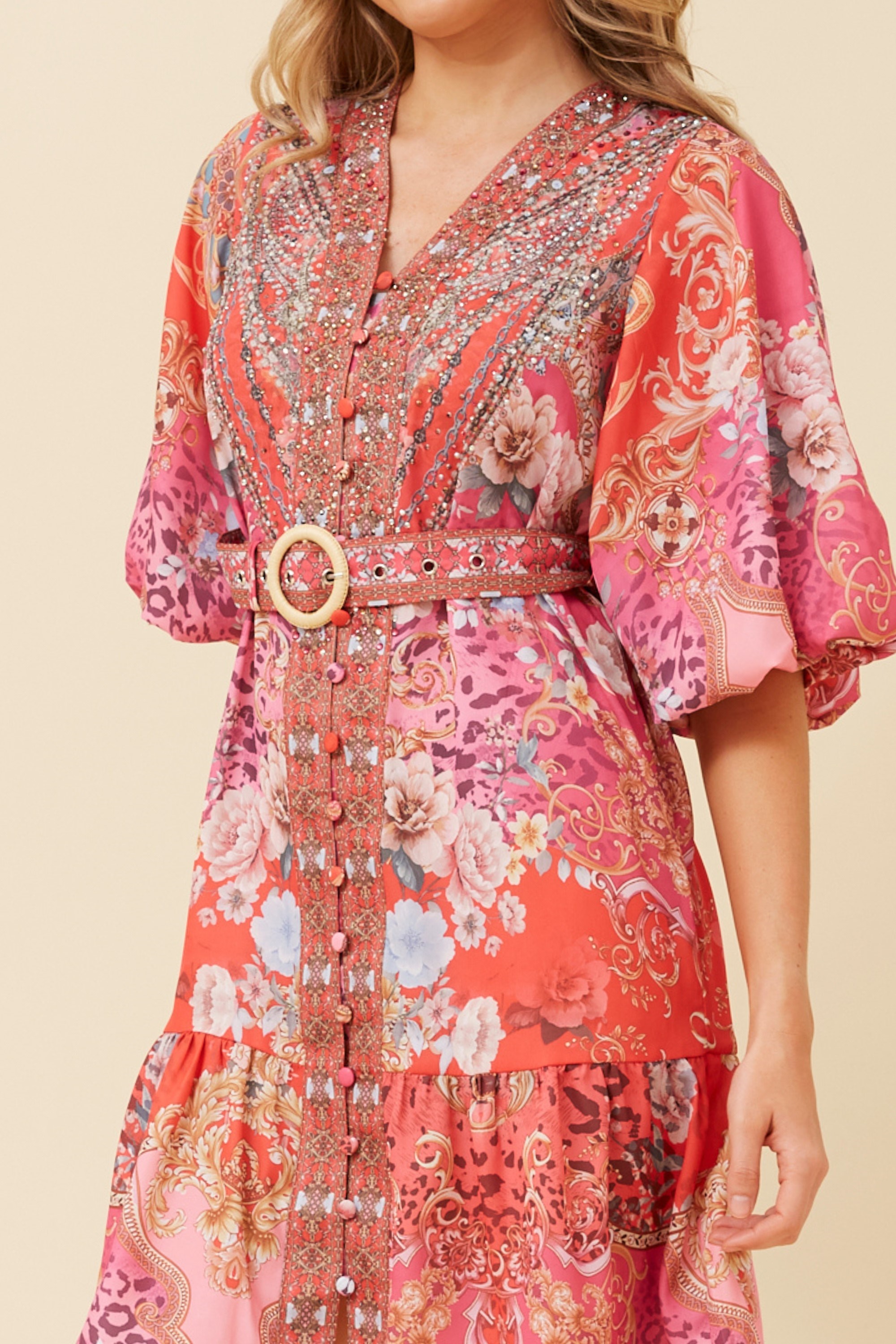 LOUIS ARABESQUE SHORT DRESS