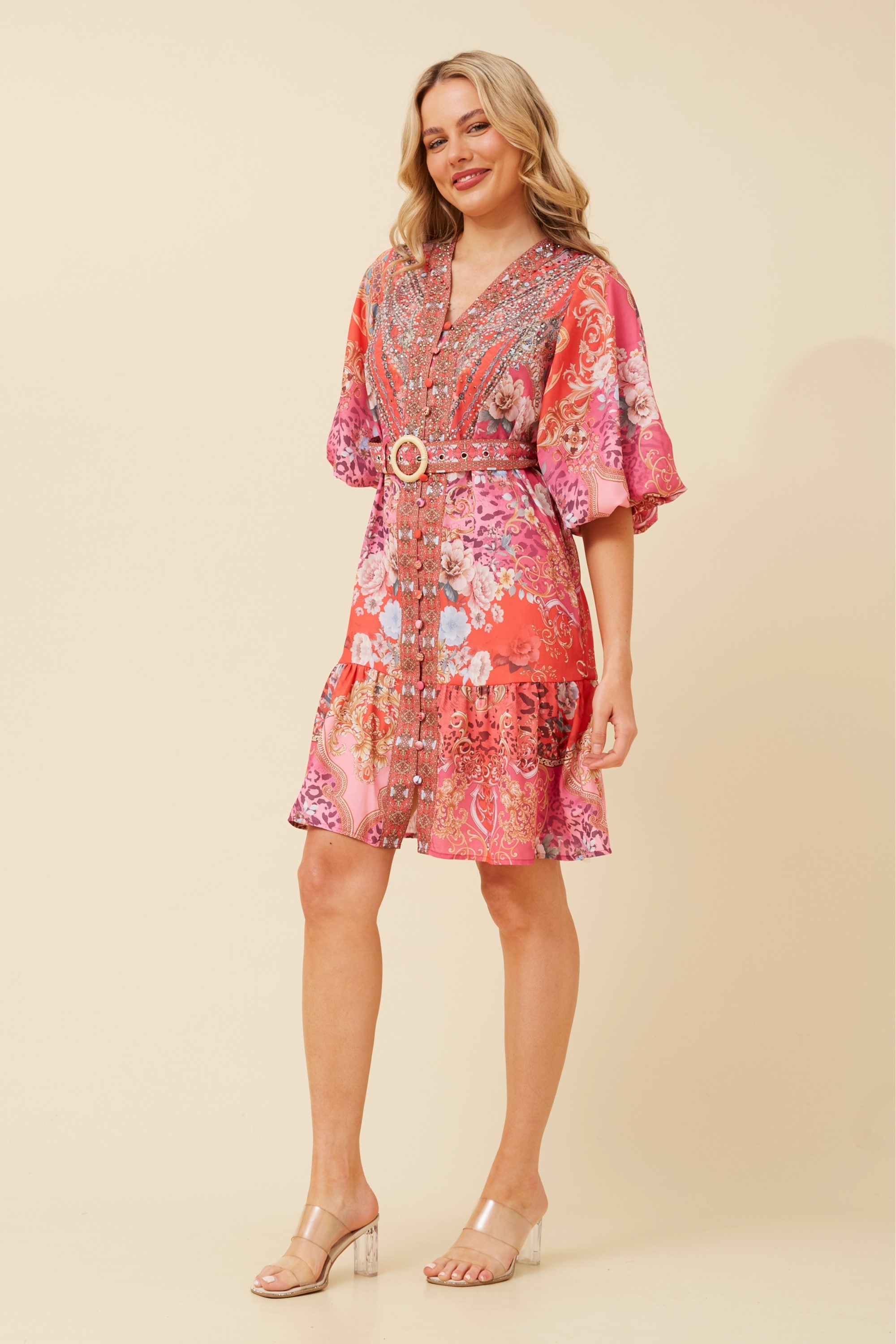 LOUIS ARABESQUE SHORT DRESS