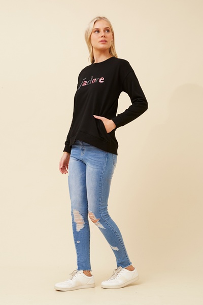 LOVELY SEQUIN JUMPER