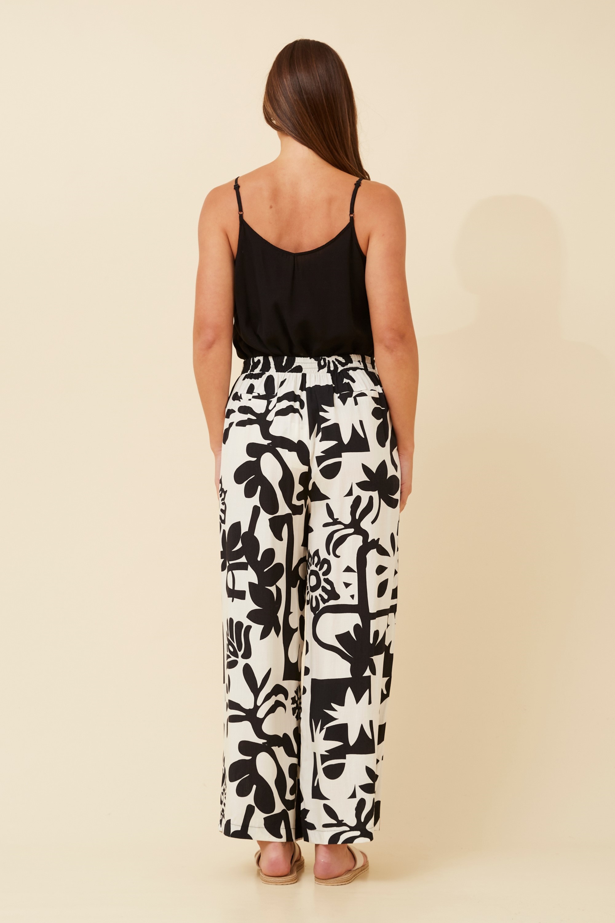 LOXANA ABSTRACT PRINT PANTS