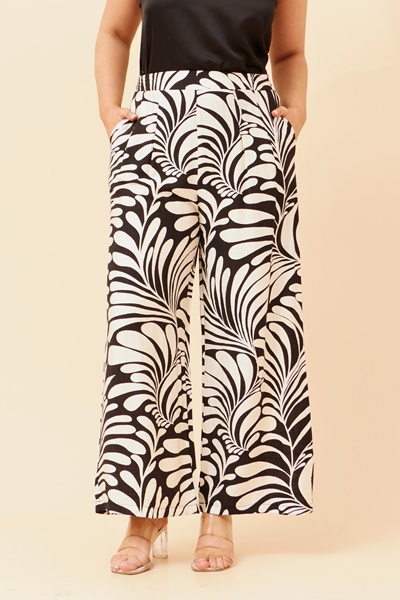 LOXANA ABSTRACT PRINT PANTS
