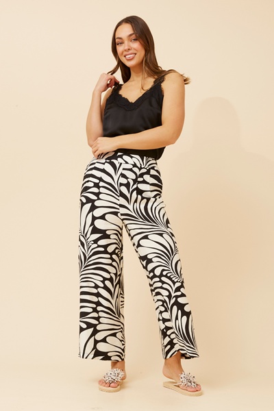 LOXANA ABSTRACT PRINT PANTS