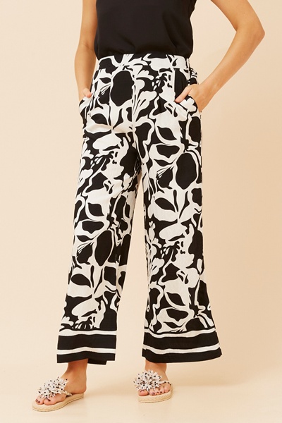 LOXANA ABSTRACT PRINT PANTS