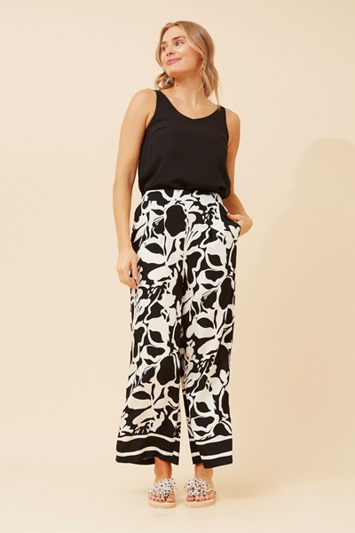 LOXANA ABSTRACT PRINT PANTS